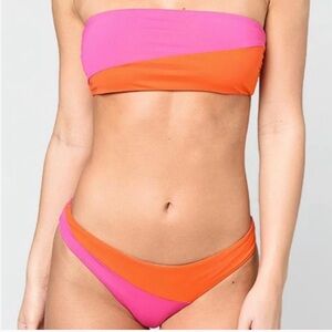 Only worn a few times! Tavik Pink & Orange Bikini